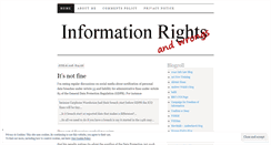 Desktop Screenshot of informationrightsandwrongs.com