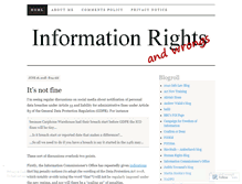 Tablet Screenshot of informationrightsandwrongs.com